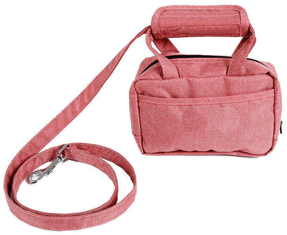 Leash Purse with Poop Bag Dispenser & Storage